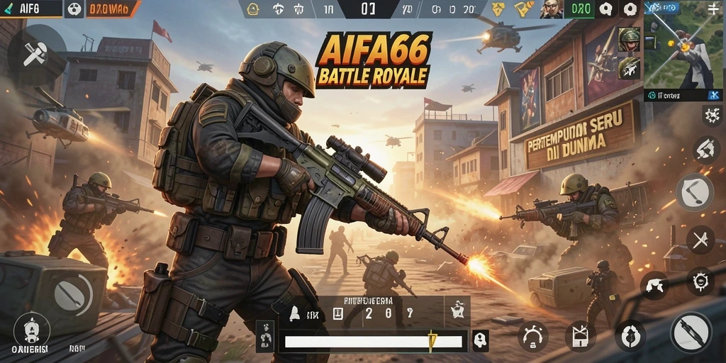 Lihat aksi seru gameplay Battle Royale di AIFA66.