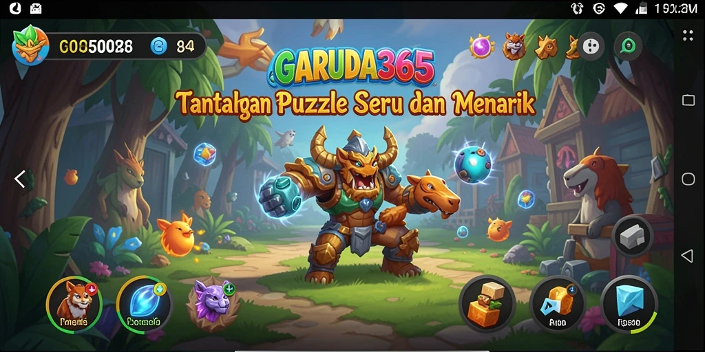Tampilan gameplay menarik dari GARUDA365 dengan teka-teki menantang.