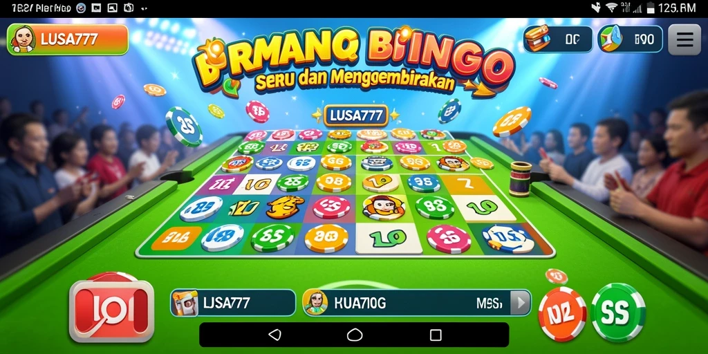 Tampilan gameplay Bingo yang mengasyikkan dan interaktif di LUSA777.