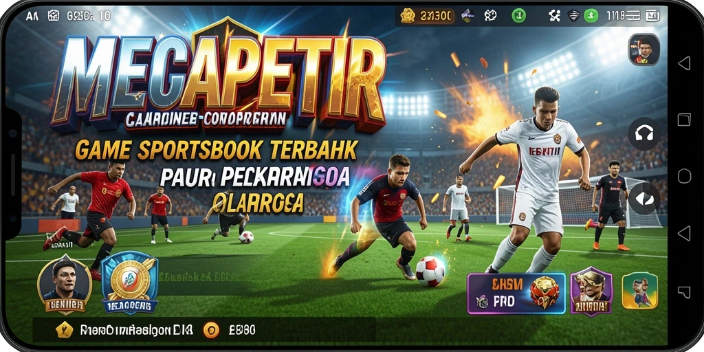 Screenshot MEGAPETIR menampilkan antarmuka taruhan olahraga yang menarik.