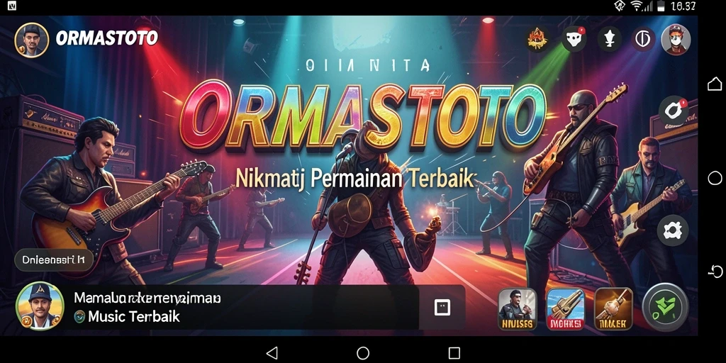 Gameplay dinamis ORMASTOTO dengan tantangan musik seru