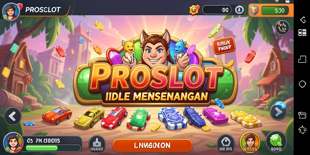 Tangkapan layar gameplay PROSLOT yang menarik dan penuh warna.