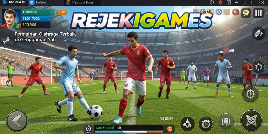 Tampilan gameplay REJEKIGAMES yang menegangkan dan seru.