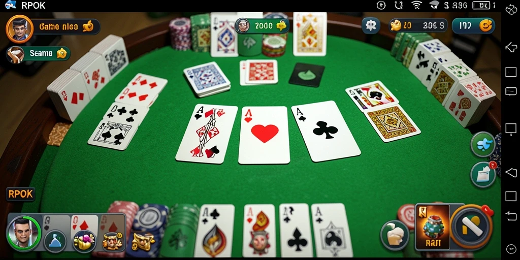 Tampilan gameplay Gaple yang menarik dari RPOK.