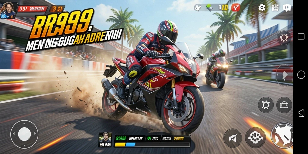Gameplay balapan motor yang mendebarkan dan grafis menawan.